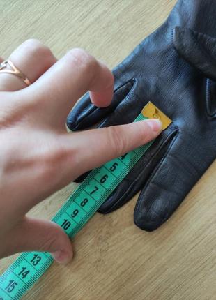 Стильные женские кожаные перчатки,  англия.  размер 7,5.10 фото
