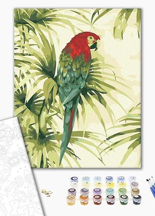 Картина по номерам 40х50 на деревянном подрамнике "пернатая экзотика" bs52221