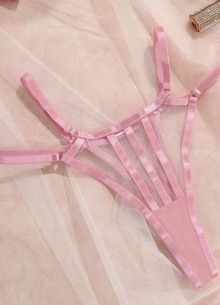 Сексуальный эротический комплект женского нижнего белья как боди с подвязками8 фото