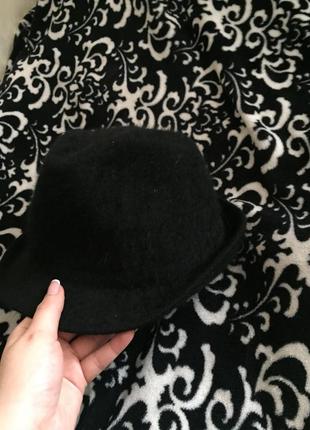 Відмінна чорний капелюх з ворсом