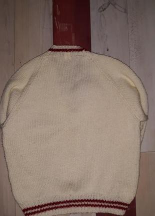 Стильный вязаный свитер на 5-7 лет5 фото
