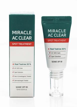 Точечное средство от воспалений some by mi miracle ac clear spot treatment, 10 мл1 фото