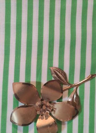 Ткань 100% хлопок в зеленую полоску высокого качества