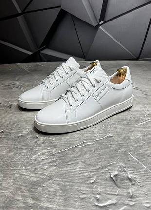 Кеди чоловічі шкіряні,білі