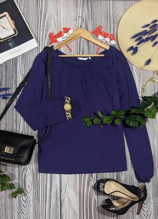 Фиолетовая трикотажная блуза #2182