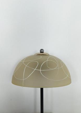 Запасний плафон абажур скло для настільної лампи діаметр 20 см — уцінка1 фото