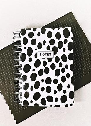 Блокнот с черными листами астра а5 на спирали линия 80л топ-3-1