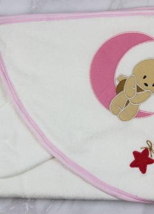 Полотенце для купания с уголком для младенцев ружье хлопковое для ребенка для девочки и мальчика1 фото