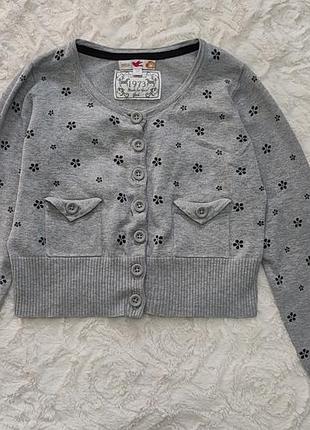 Сірий кардиган в школу 7-8 років marks&spencer