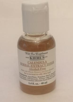 Бесспиртовой тоник с календулой kiehls calendula herbal extract alcohol-free toner, 40 мл