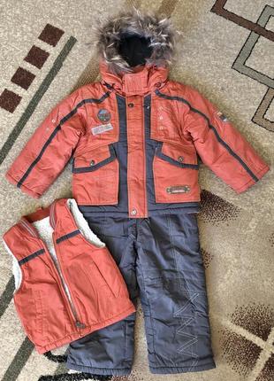 Зимний костюм комбинезон тройка ohccmith 92 р.