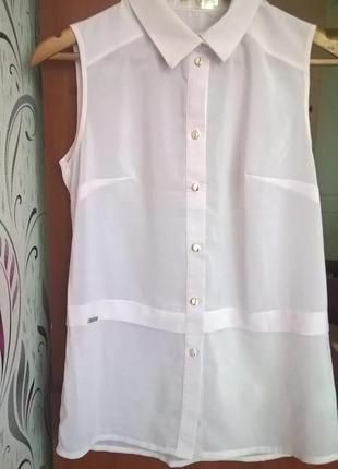 Белая блуза, размер s