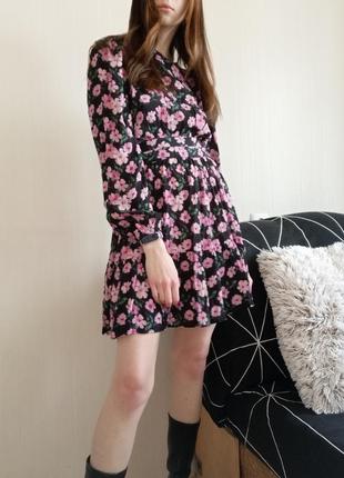 Платье с цветочным принтом6 фото