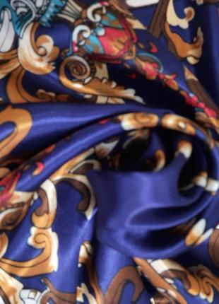 Ніжна шовкова саржева хустка платок 100% шовк8 фото