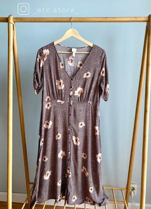 Сукня дуже приємного кольору у квітковий принт від h&m