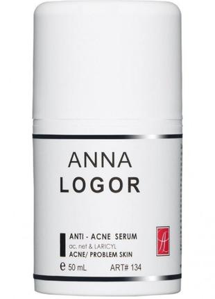 Сироватка антиакне для проблемної шкіри anna logor anti acne serum 50 мл