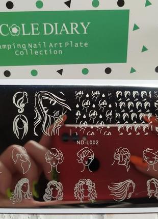 Пластина для стемпинга стемпинга дизайна ногтей маникюра стемпинг пластины штамп лак холдер стемпинг