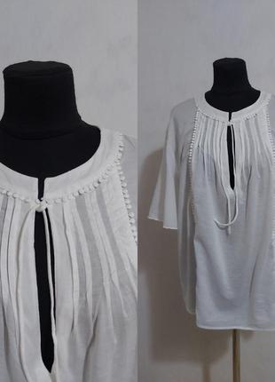 Хлопковая воздушная блуза h&m