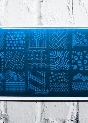 Пластина для стемпінгу стемпінга дизайну нігтів манікюру стемпінг пластини штамп лак холдер стемпинг