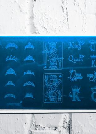 Пластина для стемпінгу стемпінга дизайну нігтів манікюру стемпінг пластини штамп лак холдер стемпинг