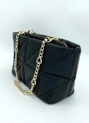 Чорна жіноча сумочка маленька « холлі» чорна2 фото