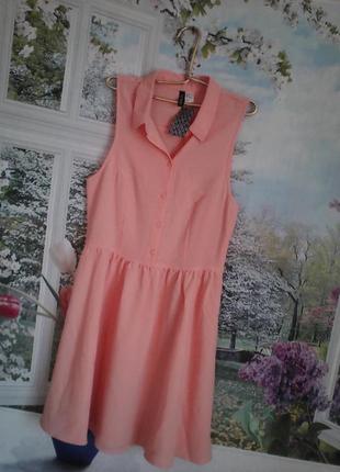 Платье персик ,очень нежное ,новое с бирками р 12 на1 фото