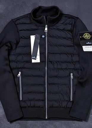 Куртка stone island чорна / весняні куртки чоловічі стон айленд