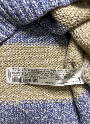 Оверсайз удлиненный свитер в полоску тельняшка zara9 фото