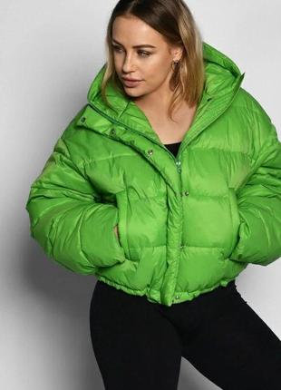 Яркая демисезонная куртка арт. 8919, зеленый