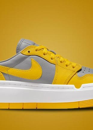 Кроссовки nike air jordan 1 elevate low varsity maize cement (w) оригинал dh7004-0178 фото