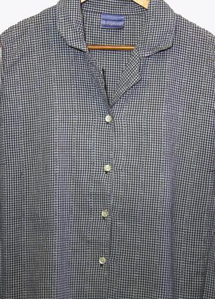 Женская рубашка-безрукавка в клетку большого размера 62-64 размера2 фото