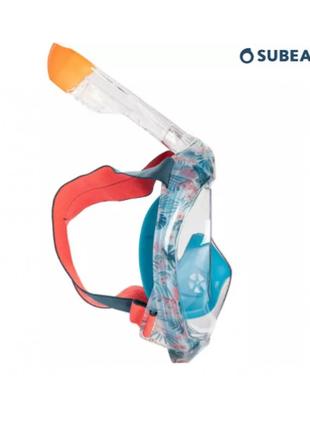 Повнолицьова маска для плавання, пірнання, снорклінгу subea easybreath 500 s/m multicolor3 фото
