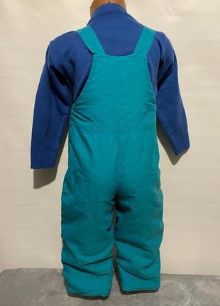 Теплые детские штаны - комбинезон (код 74)5 фото