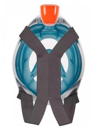 Повнолицьова маска для плавання, пірнання, снорклінгу subea easybreath 500 s/m аквамарин4 фото