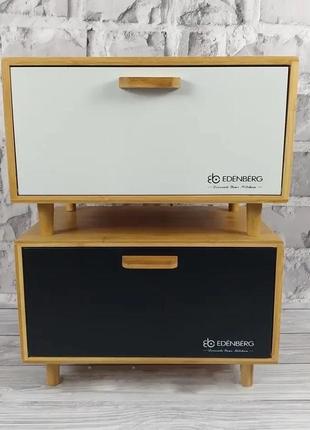 Стильная хлебница 36x26x23см на кухню edenberg eb-124 хлебница деревянная с откидной крышкой