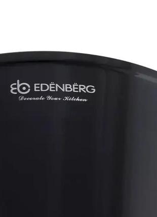 Набір посуду eb-5613 edenberg з антипригарним мармуровим покриттям та зі скляними кришками 12 предметів8 фото