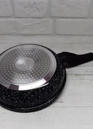 Сковорода с гранитным антипригарным покрытием 28см edenberg eb-4136 сковорода для индукционной плиты с крышкой6 фото