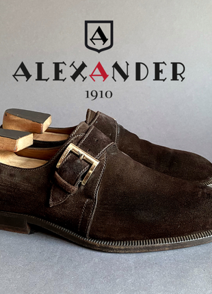 Замшевые туфли монки alexander 1910 итальянская 42,5