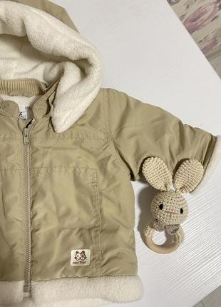 Дитяча куртка,  одяг для новонароджених, куртка для малюків h&m, 2-4 місяці1 фото