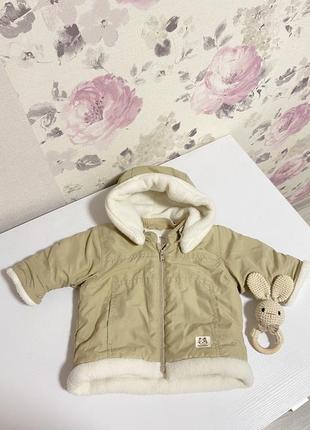 Дитяча куртка,  одяг для новонароджених, куртка для малюків h&m, 2-4 місяці2 фото