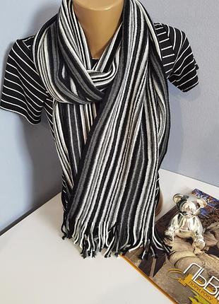 Брендовый мужской теплый акриловый шарф