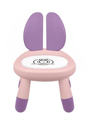 Маленький детский стул bestbaby bs-27 pink rabbit стульчик для детей