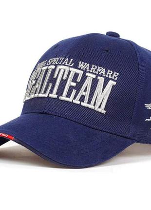 Бейсбольна кепка бейсболка han-wild sealteam blue кепка для занять спортом