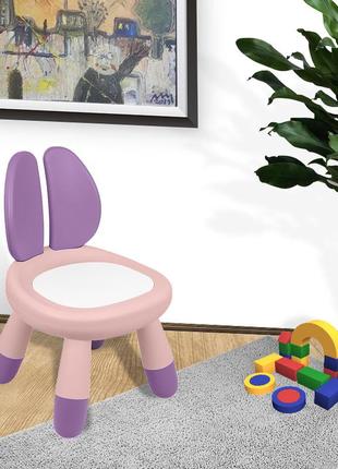 Табуретка для дітей bestbaby bs-26 pink для ігор дитячий стілець