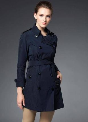 Стильний синій плащ тренч. тренч на весну vero moda. xs-s vero moda