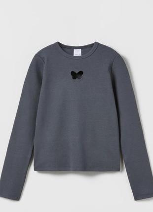 Лонгслив, кофта "рубчик", zara, 4-6 років , 120 см зріст