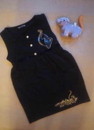 Нарядный детский сарафан, платье стразы, 104