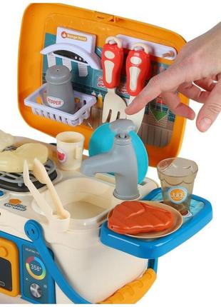 Іграшкова дитяча кухня vanyeh 13m02 плита/валіза5 фото