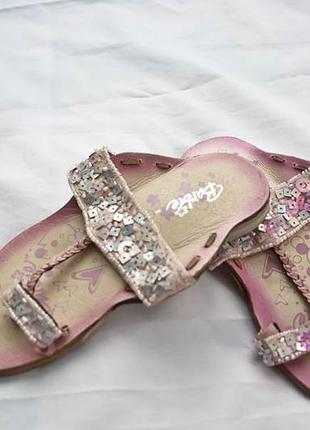 Шкіряні шльопанці barbie для маленьких модниць