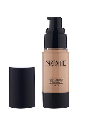 Тональний крем note detox and protect foundation 35ml — 04 sand (без однієї проби)